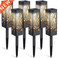 Solar Lights Outdoor 6 Pack Garden Lights Solar Powered