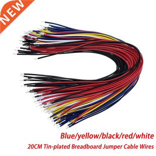 100PCS 20CM Color Flexible Two Ends Tin-plated Breadboard Ju