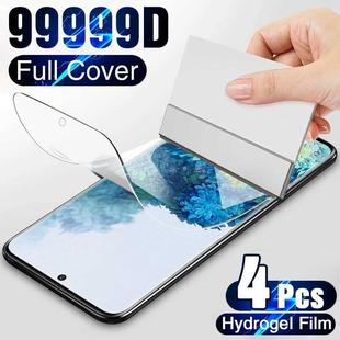 4Pcs Hydrogel Film on the Screen Protector For Samsung Galax