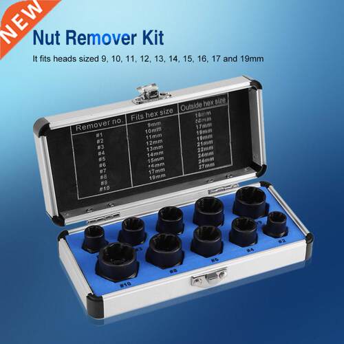 10pcs/set Damaged Nut Bolt Screws Remover Extractor Removal
