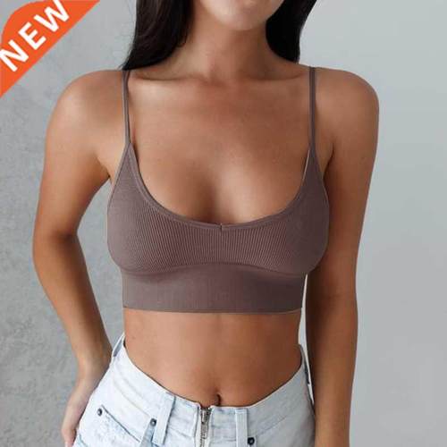 2020 Summer Cool Women Sexy Solid Color Cami Tank Top Bustie