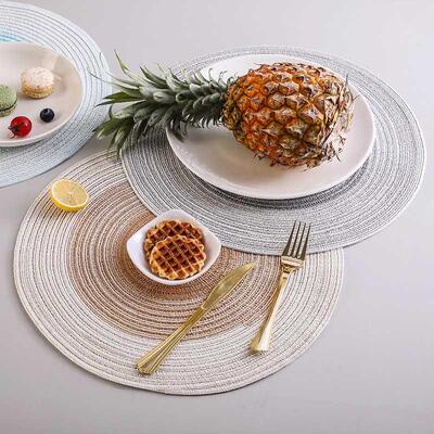 Round Potholder Table Mat Nordic Western Placemat Bowl Mat T