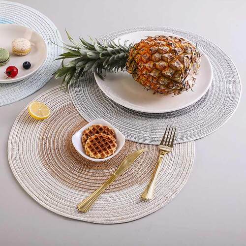 Round Potholder Table Mat Nordic Western Placemat Bowl Mat T