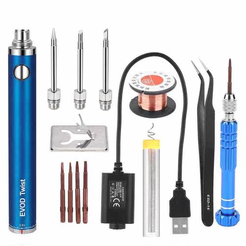 5V 15W Battery Powered Soldering Iron with Usb Charge Solder