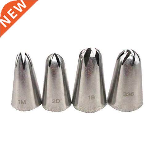4Pcs Rose Flower Cake Decorating Nozzle Tips Cream Icing