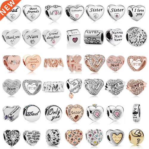 2021 New Love Dad Nan Mom Sister Best Friends Beads Fits Pan