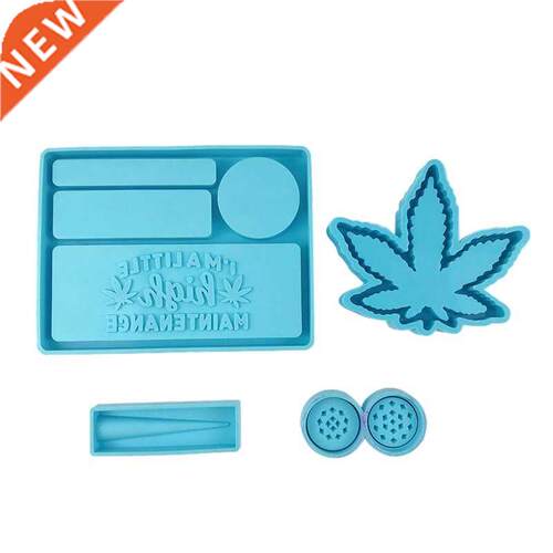 Rolling Tray Resin Mold Resin Mold Maple Leaf Tray Silicone