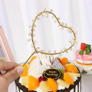 1Pc New Cake pers Heart Shape LED Pearl Cupcakes Kids