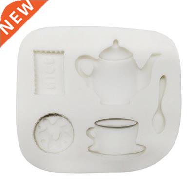Tea Set Tea Cup & Teapot 3D Silicone Mold  Craft Mould