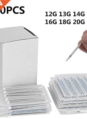 10/30/50Pieces Body Piercing Needle Lot Surgical Steel 16G D