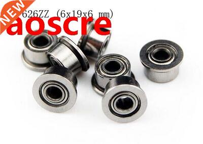 (10 PCS) F626ZZ (6x19x6 mm) Metal Shielded (Flanged) Ball Be