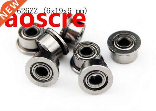 (10 PCS) F626ZZ (6x19x6 mm) Metal Shielded (Flanged) Ball Be