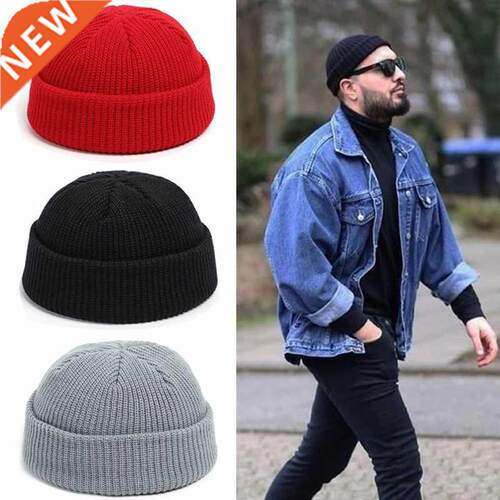 Fashion Hip Hop Beanie Knitted Hat Men Skullcap Women Winter