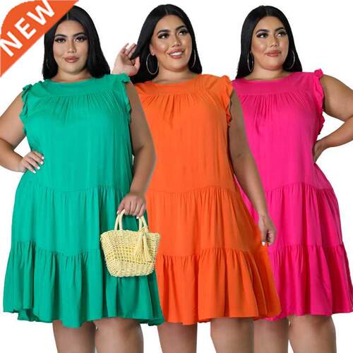 Xl-5xl large size fat MM women loose fashion dress大码裙