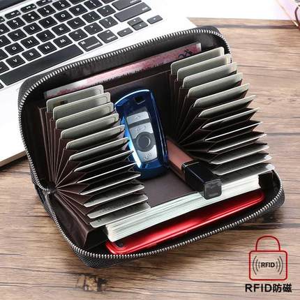 RFID Men Long Leather Wallet Women Cards Purse 男女卡包钱包