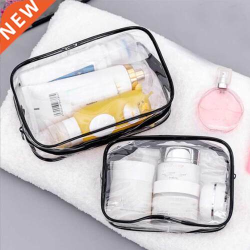 Transparent Cosmetic Bag PVC Women Zipper Clear Makeup Bags