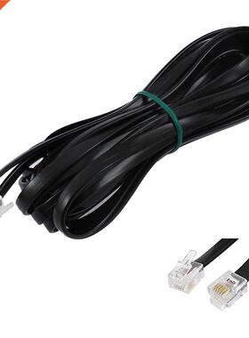6P6C RJ11 Telephone Extension Fax Modem Cable Line 5M Length