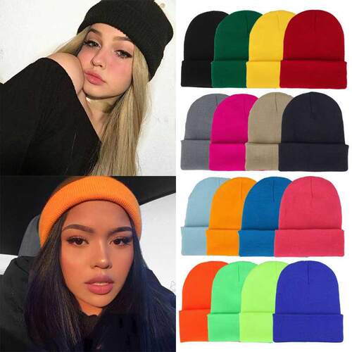 2022 Winter Hats for Women Men New Beanies Knitted Solid Coo