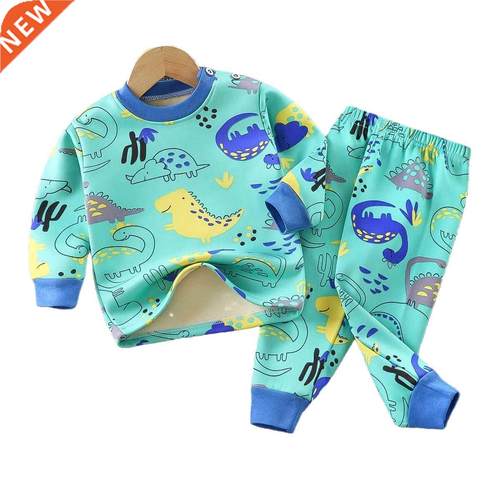 Children's Sleepwear Suits Full Pullover Tees Pants 2-Pieces