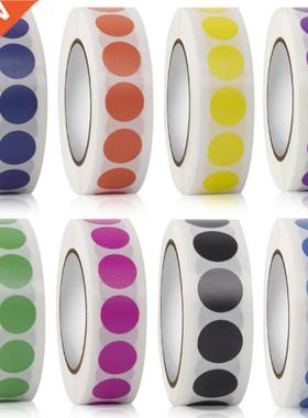 1000Pcs/Roll Chroma Label Color Code Dot Labels Stickers 1/2