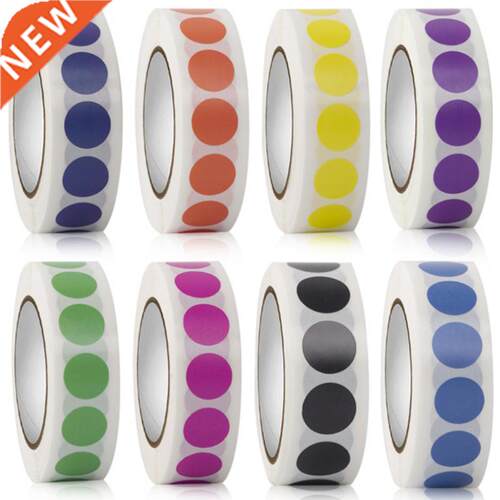 1000Pcs/Roll Chroma Label Color Code Dot Labels Stickers 1/2
