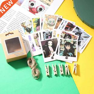 40pcs Anime Demon Slayer Lomo Card Poster Postcard Wall Sti