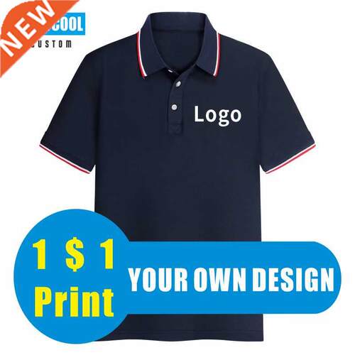 9 Colors Short Sleeve Custom Polo Shirt Logo Embriodery Per