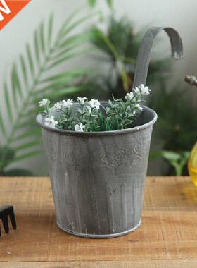 Flower Pot Garden Hanging Balcony Plant Home Decor Metal