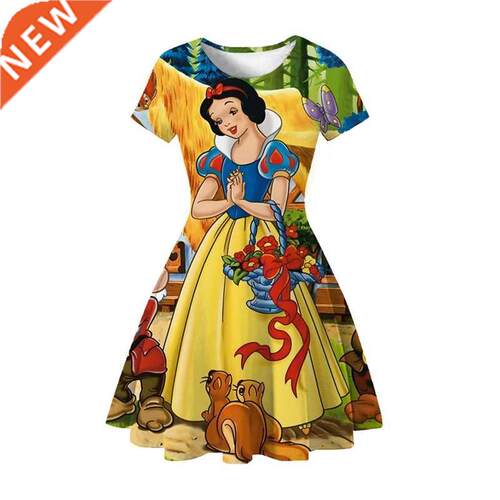 2022 Short Sleeve Dress For Girl Kid Clothes 1 2  4 5 6 7 8