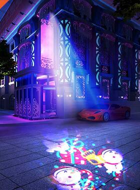 Led Christmas Projector Lamp Stage Lights Garden Decor Lamp