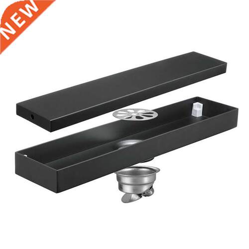 Black Rectangular Floor Drain Stainless Steel Anti-Odor Floo