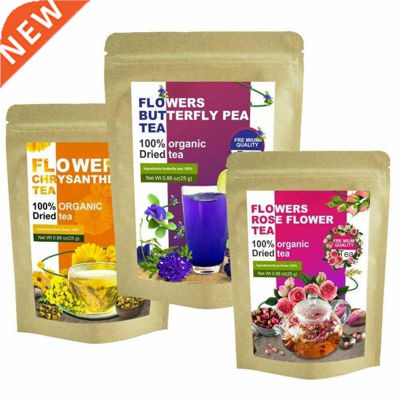 Minch Bulk Flower Tea Kit Rose Ultra Blue Butterfly Pea Red