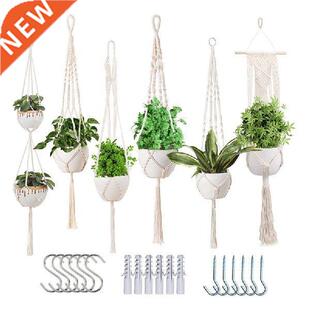 Plant Hangers Indoor Macrame Hanging Planters For Indoor