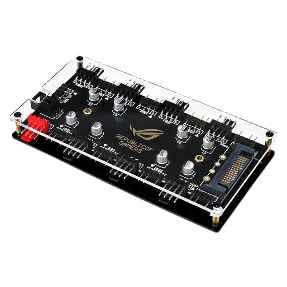 1 To 8 Mult Way Spltter 5V/3 Pn ARGB 4 Pn PWM Cooler Fan