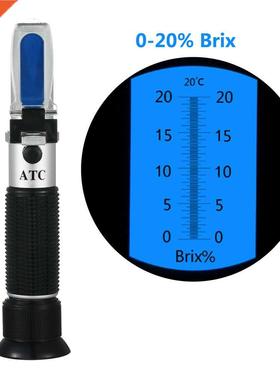 0-20% Handheld Brix Solution Honey Fruit Sugar Refractometer