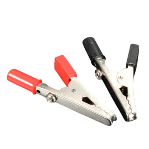 2PcsAlligator Clips Red Alligator Clip Cto 4mm Banana Femal
