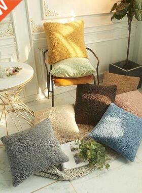 45x45cm Soft Plush Fur Pillow Cover Decorative Pillow Case