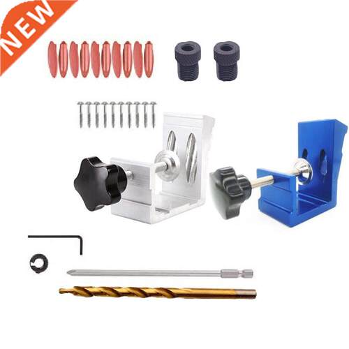 1set Woodworking Oblique Pocket Hole Locator Jig Kit 15 Degr