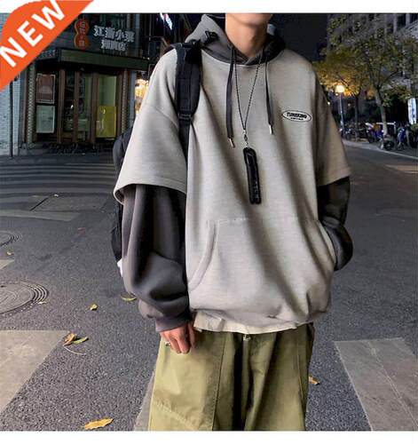 Hoodies Women Sweatshirt Couple Autumn/winter Fake Two-piece