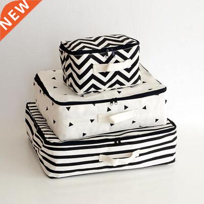 The New Bref Lnen Cotton Waterproof Storage Box wth Zppe