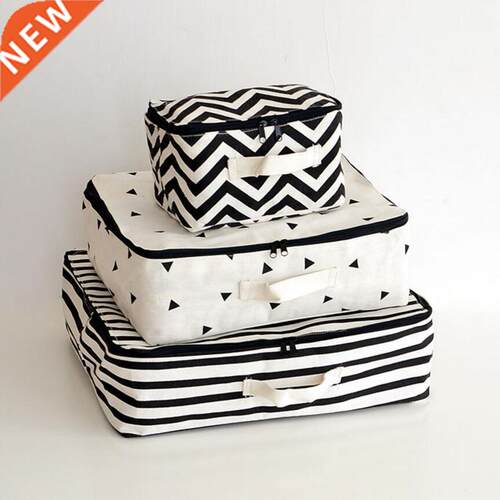 The New Bref Lnen Cotton Waterproof Storage Box wth Zppe
