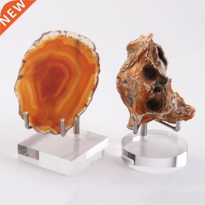 Plate Plaques Picture Frame Mineral Agate Slab Clear Plastic