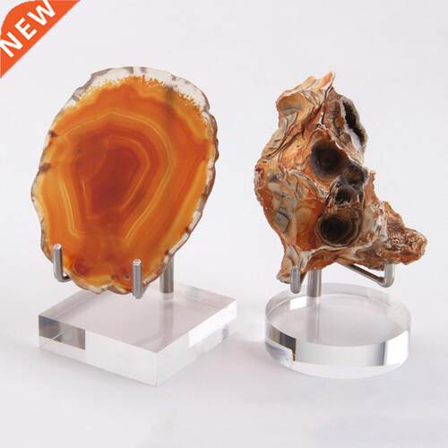 Plate Plaques Picture Frame Mineral Agate Slab Clear Plastic