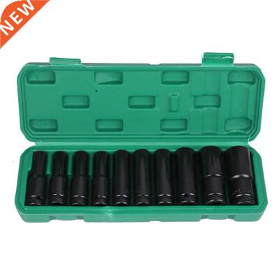 10PCS 1/2 Inch Electric Wrench Accessory Set Steel Sleeve Se