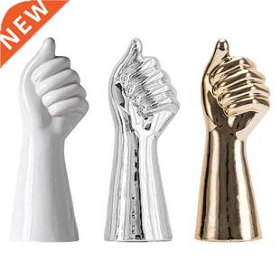 Ceramic Hand Bud Flower Vase Home Decor Desktop Vases