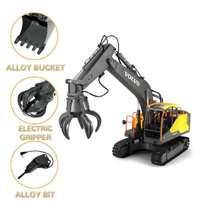 2.4G in1 Alloy RC Excavator 1:16 Alloy 17ch Big RC Trucks S