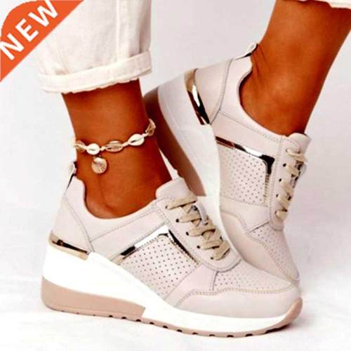Brand Design New Women Casual Shoes Height Increasing Sport