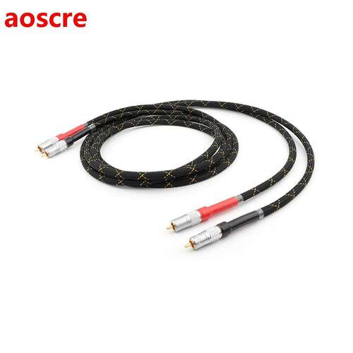 Pair YTER 8N OCC Copper RCA Intecconnect Audio Cale Hifi Au