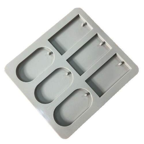 Silicone Mold Handmade Rectangular Oval Dried Wax