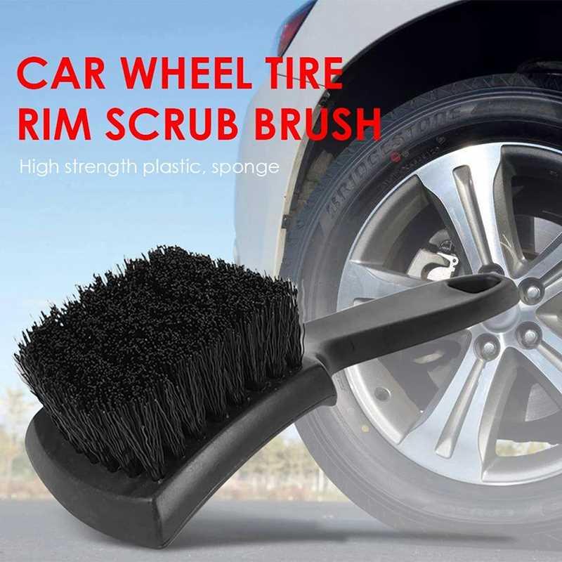 Car Wheel Tire Rim Scrub Brush New Auto Detailing Brush Wash